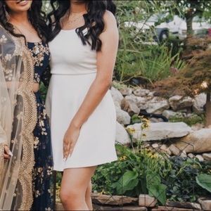 MANDEES | WHITE SPAGHETTI STRAP DRESS